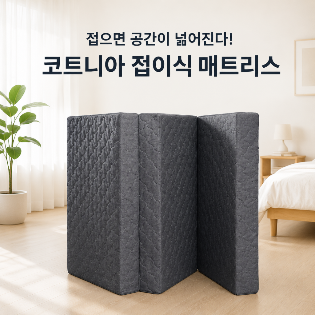 코트니아 접이식 매트리스｜평범한 매트리스인 줄 알았다면 주목! 제품 이미지