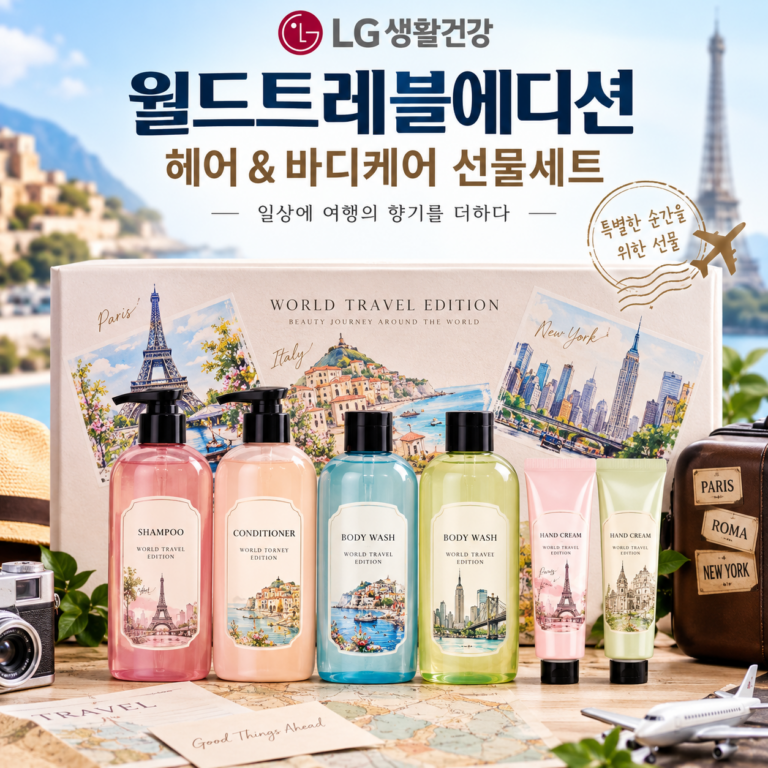 LG생활건강 월드트레블에디션 헤어바디케어 선물세트｜여행 감성을 선물하다